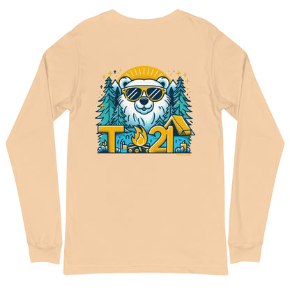 T21 "Bear's Gone Campin'" - Unisex Long Sleeve Tee - multiple colors