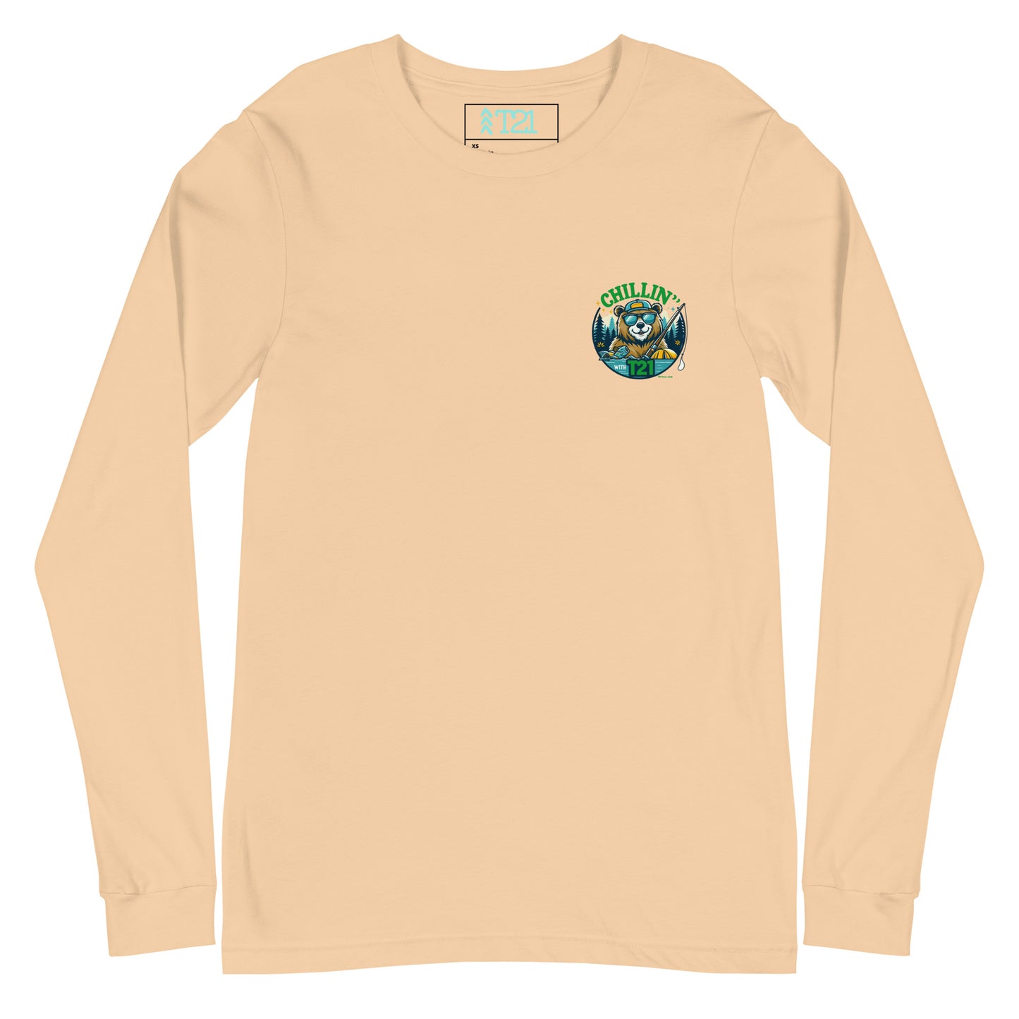 T21 "Bear's Gone Fishin'" - Unisex Long Sleeve Tee - multiple colors