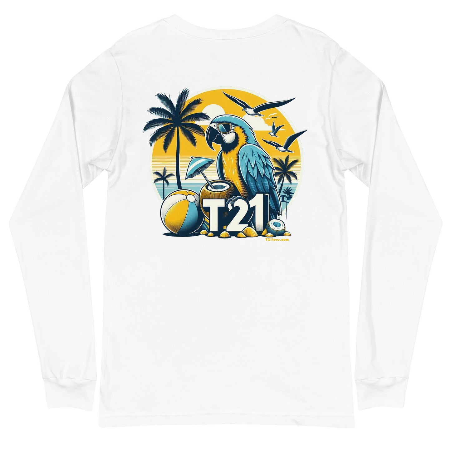 T21 "Coconut Island" - Unisex Long Sleeve Tee - multiple colors