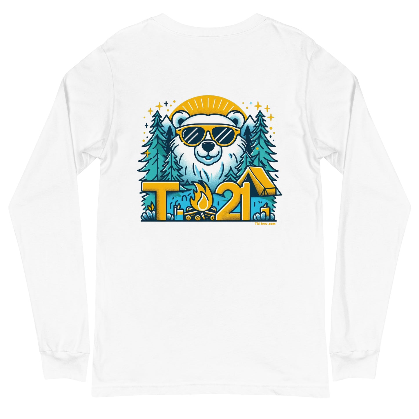 T21 "Bear's Gone Campin'" - Unisex Long Sleeve Tee - multiple colors