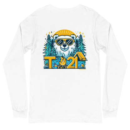 T21 "Bear's Gone Campin'" - Unisex Long Sleeve Tee - multiple colors