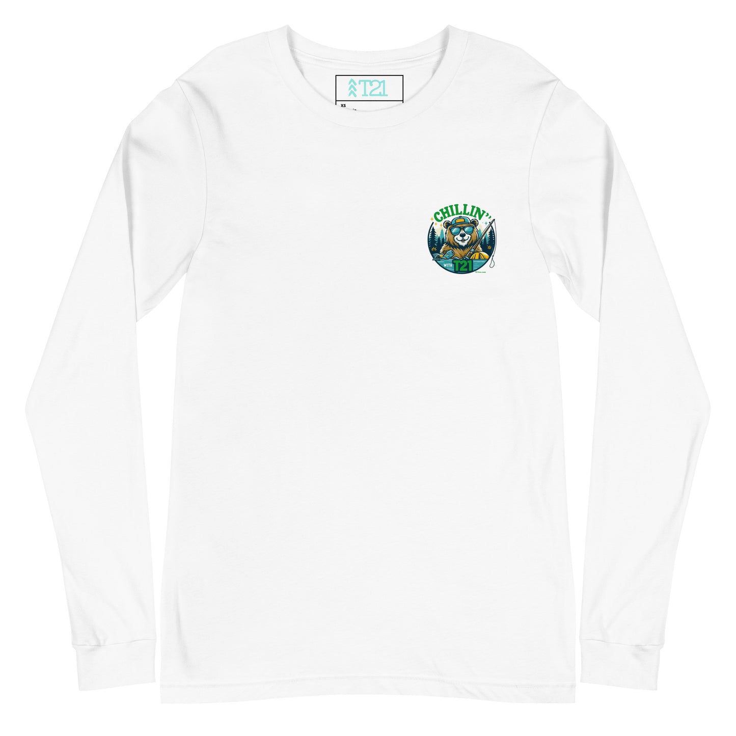 T21 "Bear's Gone Fishin'" - Unisex Long Sleeve Tee - multiple colors