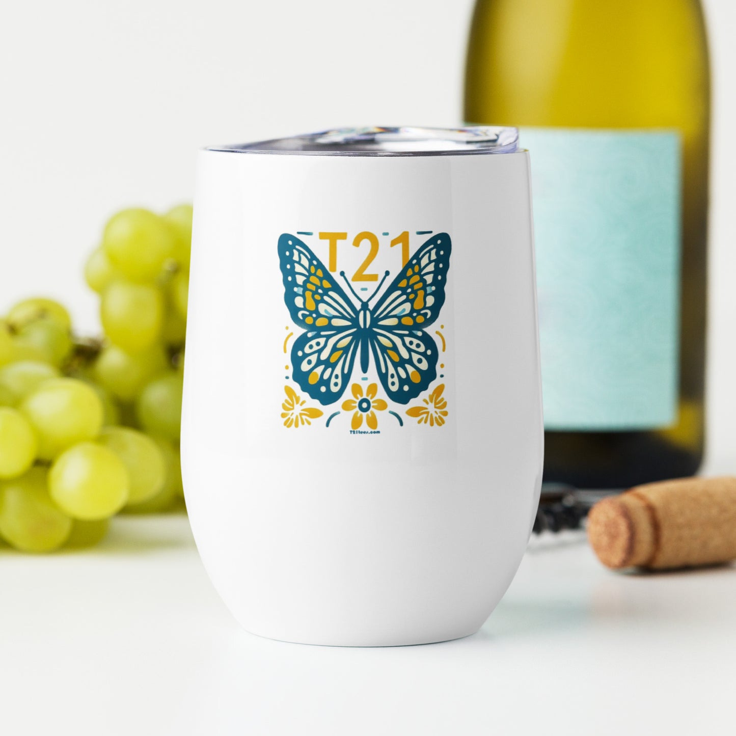 T21 "Monarch" - 12oz stainless steel  wine tumbler