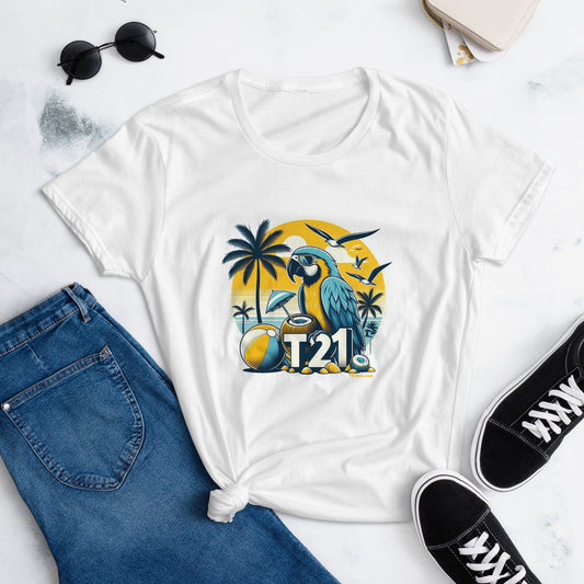 T21 "Coconut Island" - Women's Fashion-fit Short Sleeve T-shirt