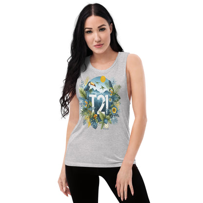 T21 "Rainforest" - Women's Muscle Tank - multiple colors