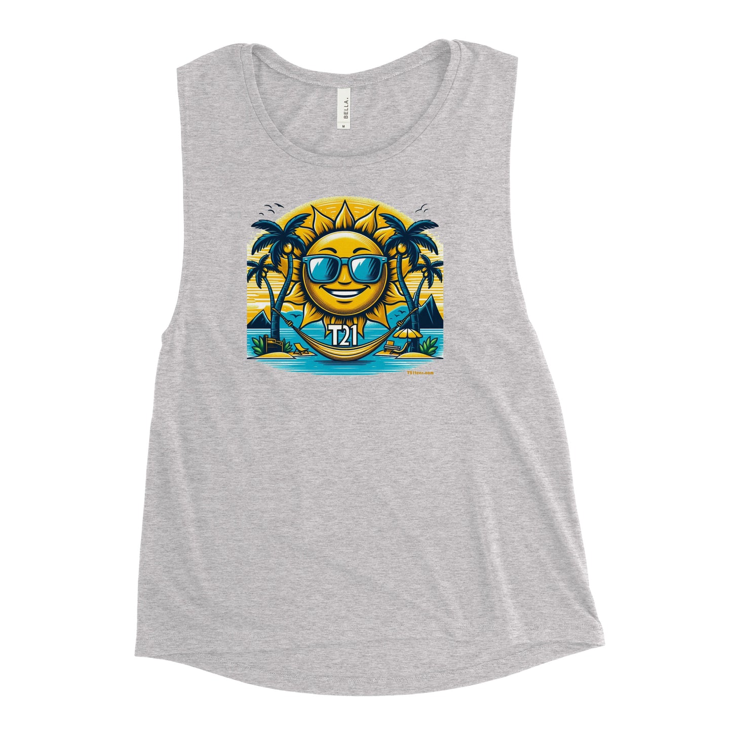 T21 "Sunshine Daydream" Women's Down Syndrome Awareness Muscle Tank