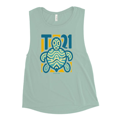 T21 "Turtle Rock" - Women's Muscle Tank - multiple colors