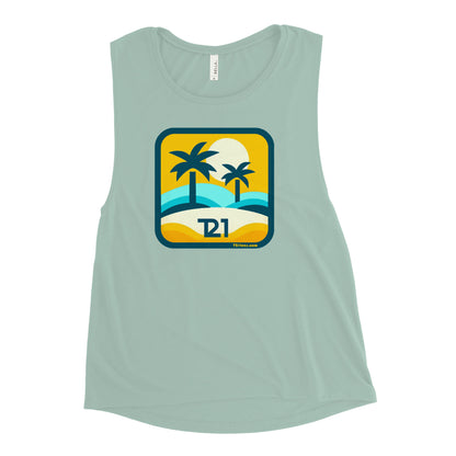 T21 "Oasis" - Women's Muscle Tank - multiple colors