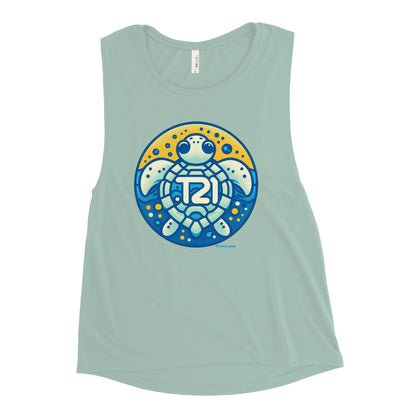 T21 "Ocean Quest" - Women's Muscle Tank - multiple colors