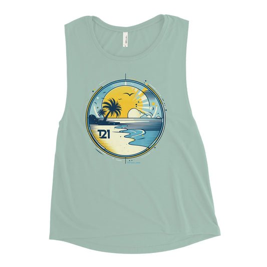 T21 "Kiawah" - Women's Muscle Tank - multiple colors