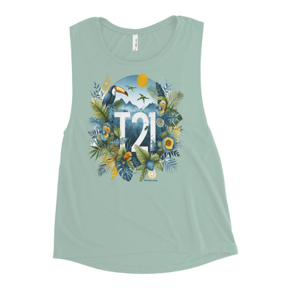 T21 "Rainforest" - Women's Muscle Tank - multiple colors