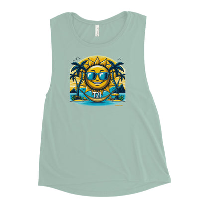 T21 "Sunshine Daydream" Women's Down Syndrome Awareness Muscle Tank