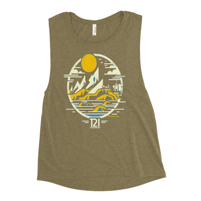 T21 "Mountaintop" - Wpmen's Muscle Tank - multiple colors