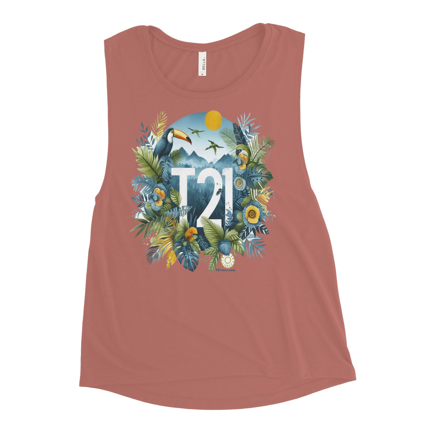 T21 "Rainforest" - Women's Muscle Tank - multiple colors