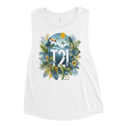 T21 "Rainforest" - Women's Muscle Tank - multiple colors