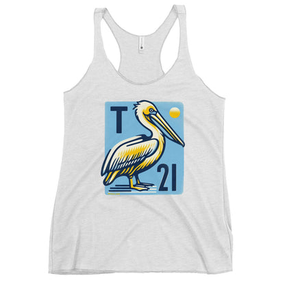 T21 "Waiting for Fish" - Women's Thin Workout Racerback Tank - multiple colors