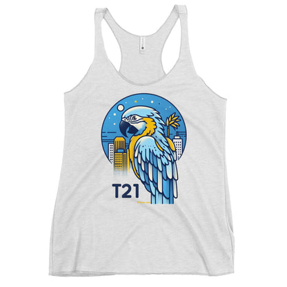 T21 "Polly" - Women's Thin Workout Racerback Tank - multiple colors