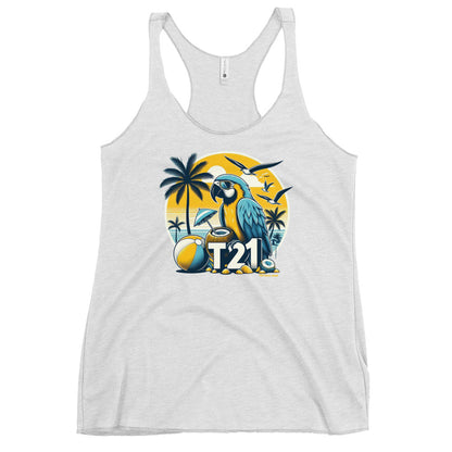 T21 "Coconut Island" - Women's Thin/Lightweight Racerback Tank - colors