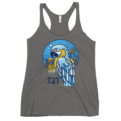 T21 "Polly" - Women's Thin Workout Racerback Tank - multiple colors