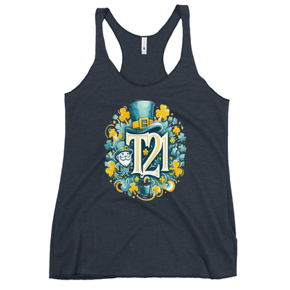 T21 "Saint Patty" - Women's Thin Workout Racerback Tank - multiple colors