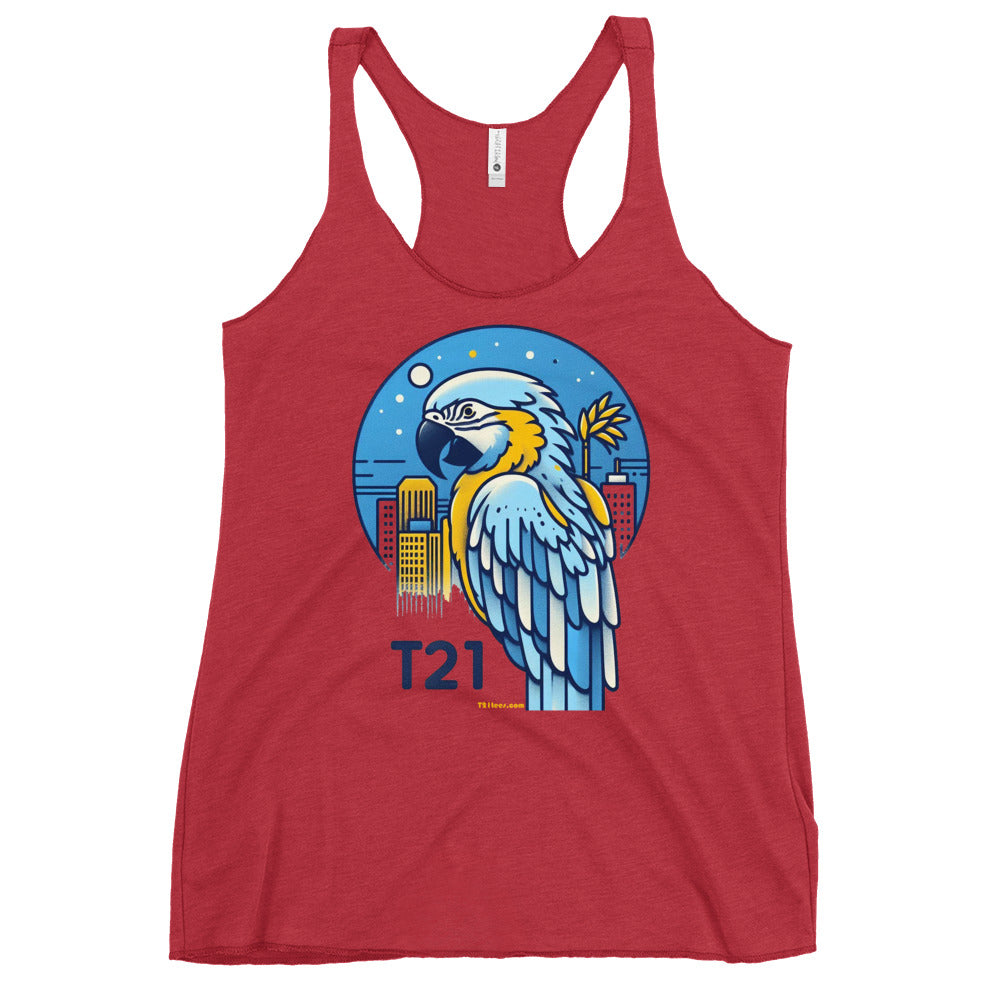 T21 "Polly" - Women's Thin Workout Racerback Tank - multiple colors