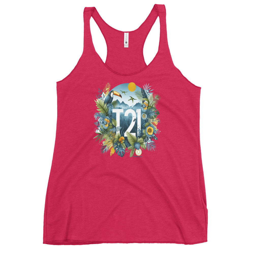 T21 "Rainforest" - Women's Thin/Lightweight Racerback Tank