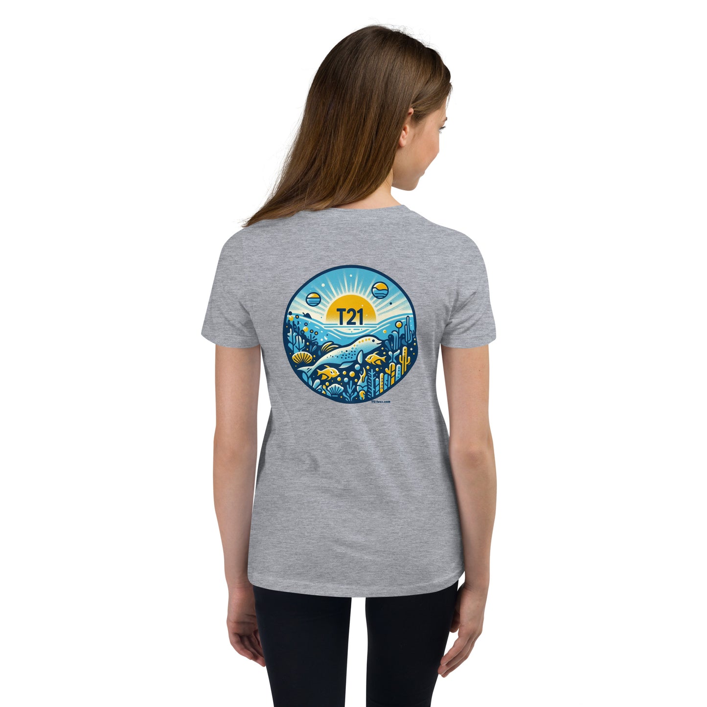 T21 "Friendly Sea" - Youth Short Sleeve T-Shirt - multiple colors