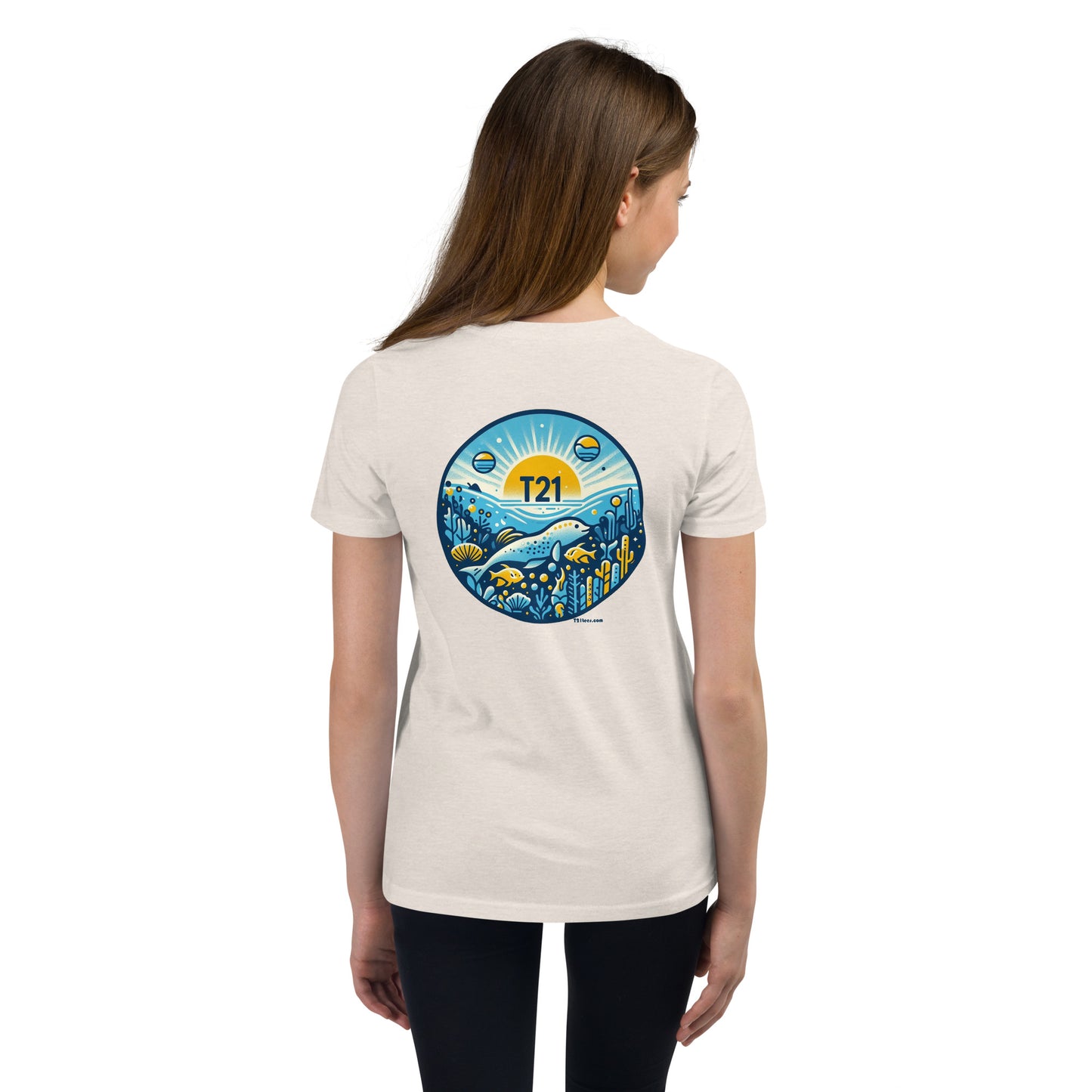 T21 "Friendly Sea" - Youth Short Sleeve T-Shirt - multiple colors