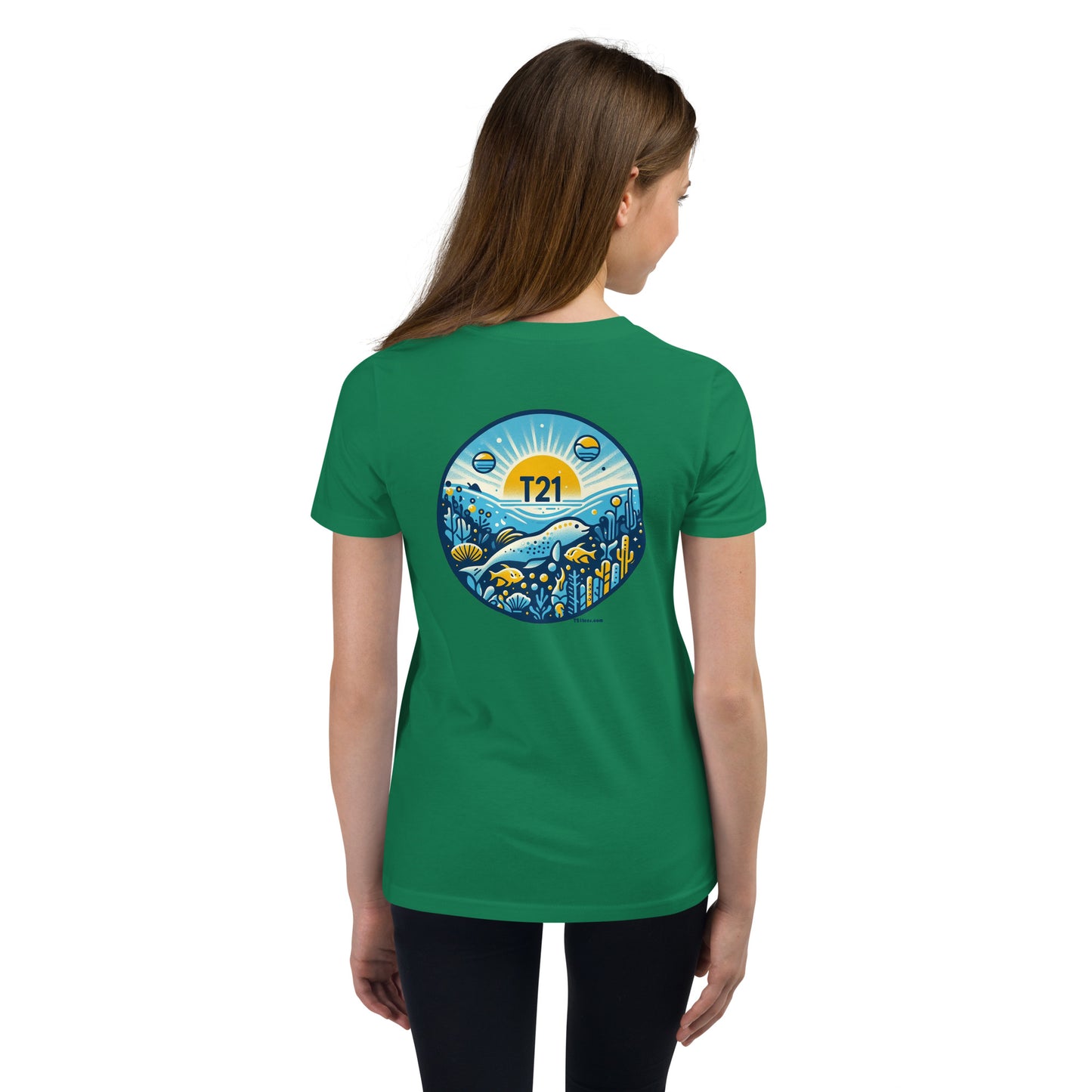 T21 "Friendly Sea" - Youth Short Sleeve T-Shirt - multiple colors