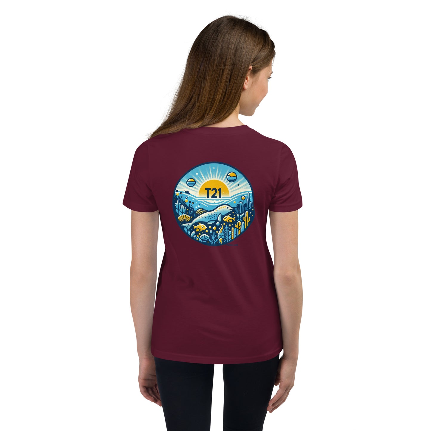 T21 "Friendly Sea" - Youth Short Sleeve T-Shirt - multiple colors