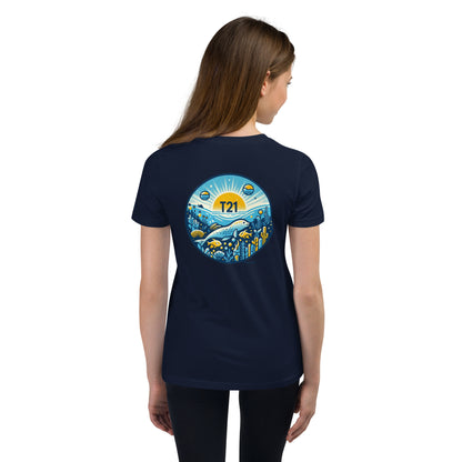 T21 "Friendly Sea" - Youth Short Sleeve T-Shirt - multiple colors